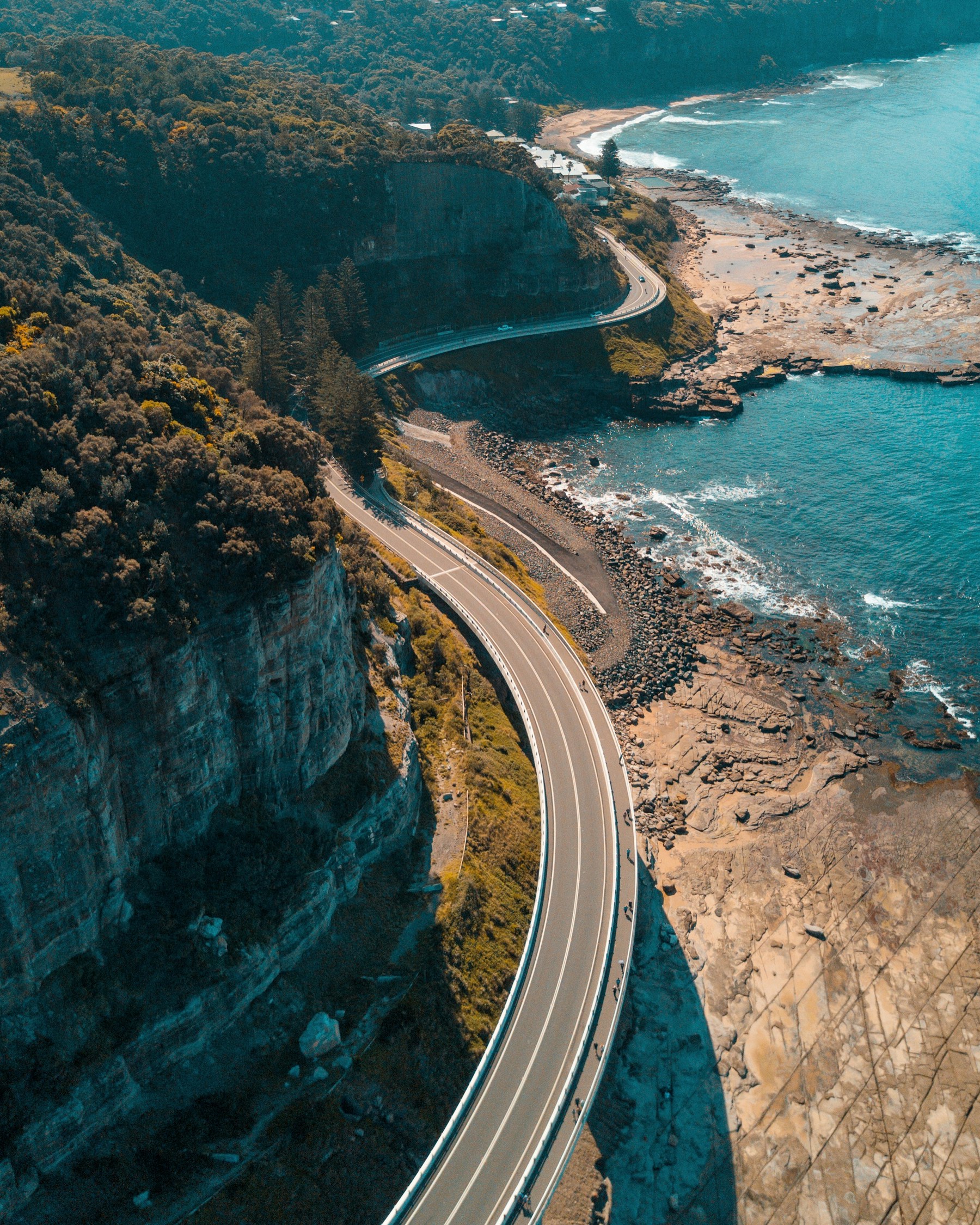 Scenic Australian coastal road